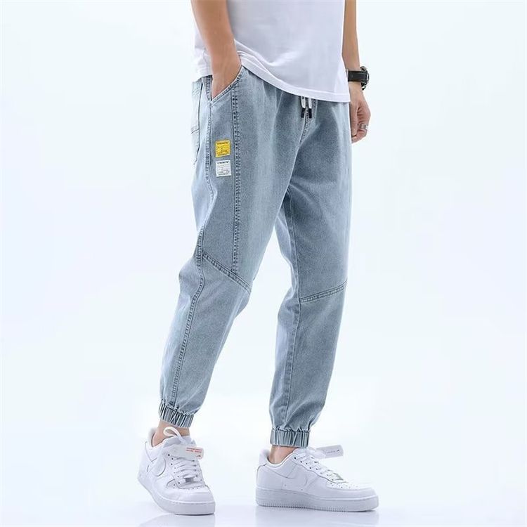 Men's Denim Jeans Pant Men Straight Leg High Waist Denim Jeans Pants