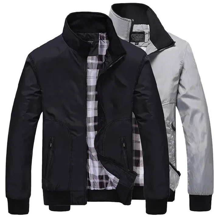 Casual Coats Trench Coats Men Sportswear Stand Collar Slim Jackets Male Bomber Jackets