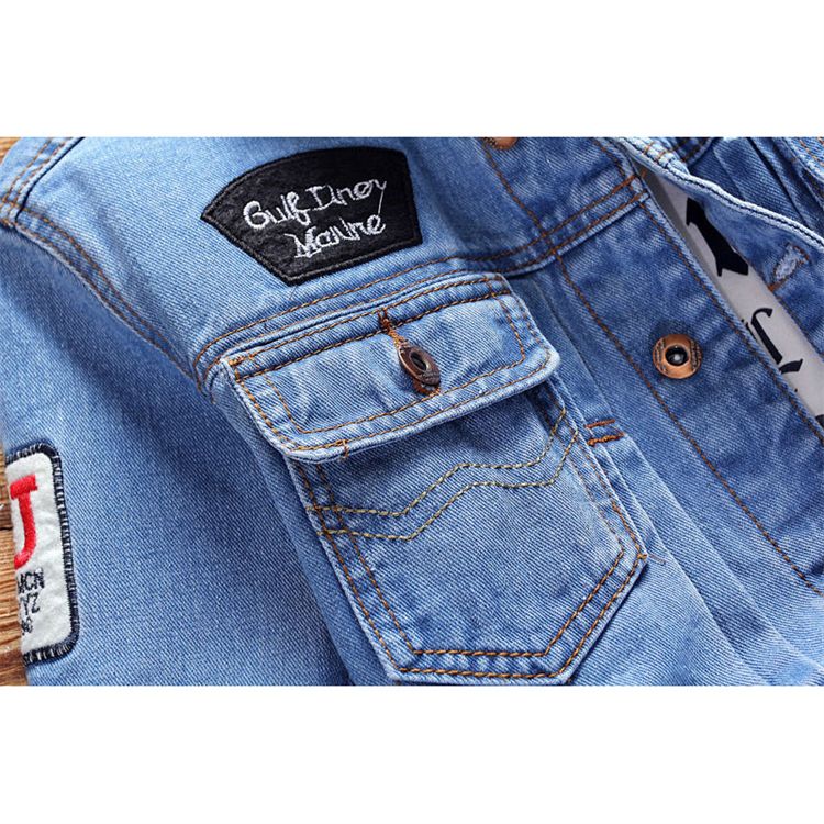 Sports Blue Streetwear Patch fashion designer jeans jackets for men