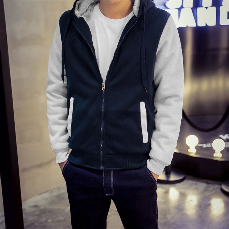 Plus Size Thick Warm Fleece Coats Men Hoodies Coat Men Jackets Sweatshirts