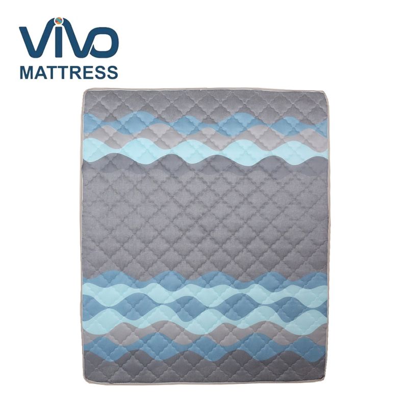Vivo Super High Density Quilted home living bed room furniture mattress black with flowers