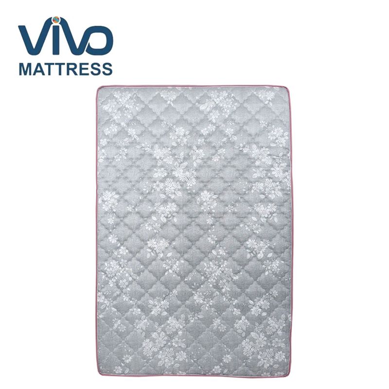 Vivo Super High Density Quilted home living bed room furniture set mattress with flowers