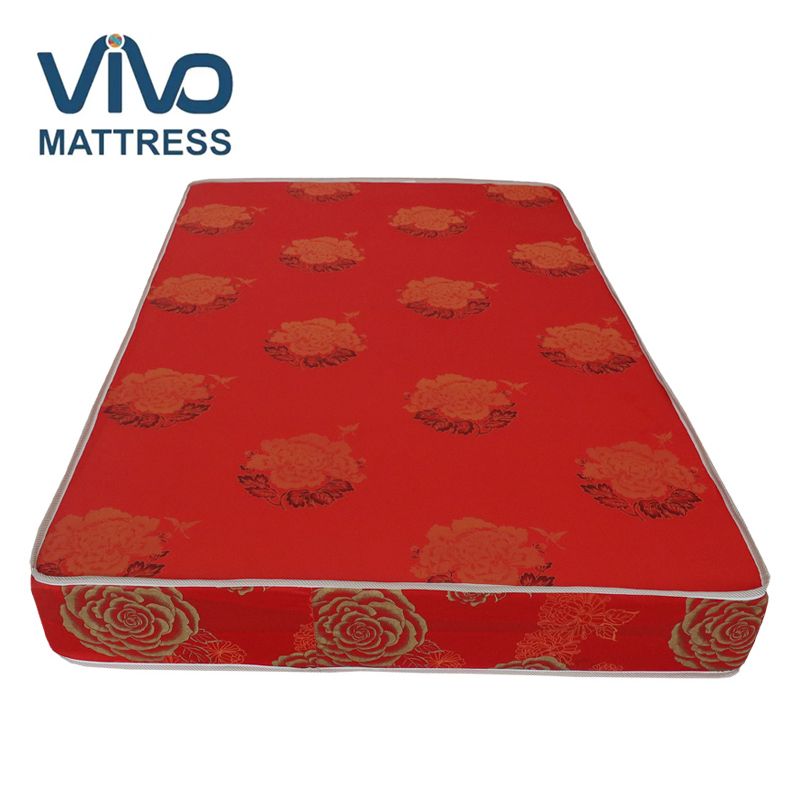 Vivo Super High Density plain home living bed room furniture set mattress plain blue