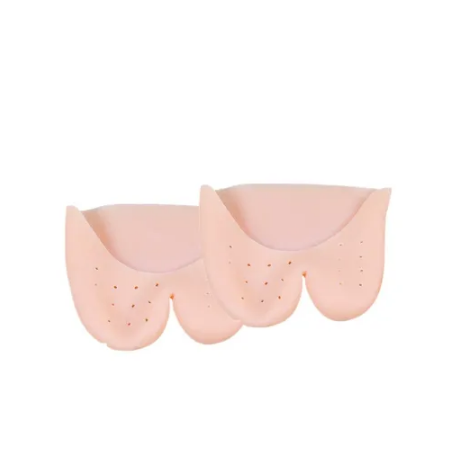 New Arrival 1pair Soft Forefoot Foot Pads Silicone Gel Insoles Pointe Toe Finger Cover Pain Protector High Heels Gel Pads for Feet Ballet Foot Care