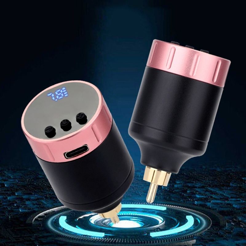 1PC Cordless Tattoo Power Supply Microblading Tattoo Pen Battery RCA Interfaces For Tattoo Machine Accessories
