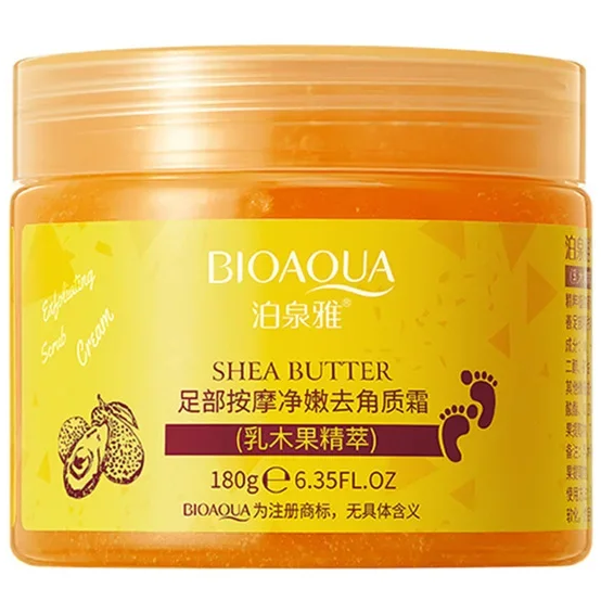 Shea Butter Foot Exfoliating Cream Moisturizing Remove Dead Skin Exfoliant Feet Pedicure Cream Foot Care Exfoliator