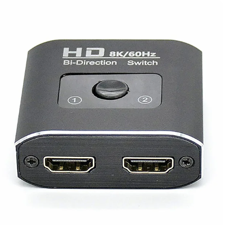 1PC 8K 60Hz HDMI Switch 2 Ports 2 In 1 Out Video Splitter for Laptop PC Xbox PS3/4/5 TV Box to Monitor TV Projector Adapter