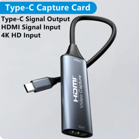 1PC Type-C Video Capture Card 4K HDMI-compatible  For Switch Xbox PS5/4 Live Broadcast Stream