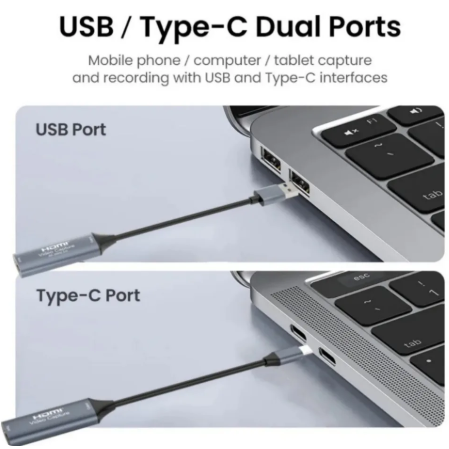 1PC Type-C Video Capture Card 4K HDMI-compatible  For Switch Xbox PS5/4 Live Broadcast Stream