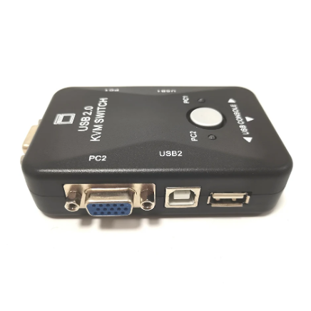 1PC USB KVM Switch Switcher Adapter 1920x1440 250MHz VGA Switch Splitter Box 2-in-1-out for Keyboard Mouse Monitor Computer