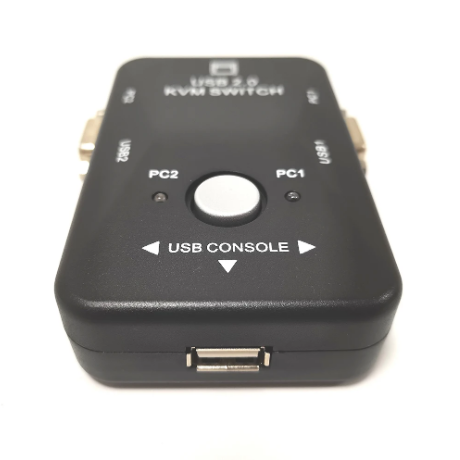 1PC USB KVM Switch Switcher Adapter 1920x1440 250MHz VGA Switch Splitter Box 2-in-1-out for Keyboard Mouse Monitor Computer