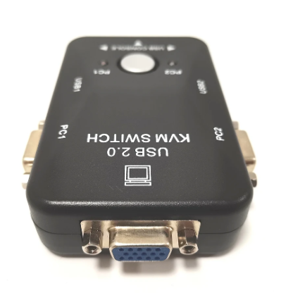 1PC USB KVM Switch Switcher Adapter 1920x1440 250MHz VGA Switch Splitter Box 2-in-1-out for Keyboard Mouse Monitor Computer
