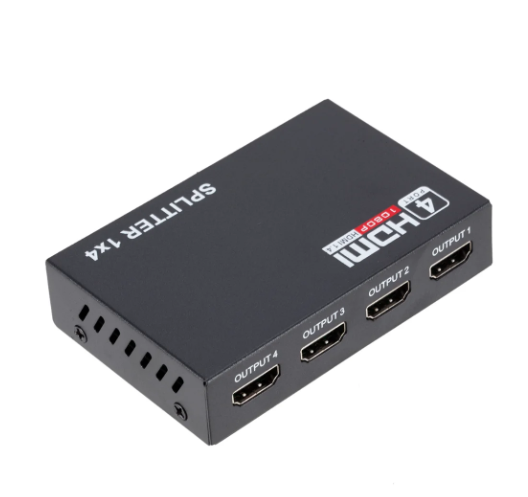 1PC 1 in 4 out 1080P HDMI-compatible Splitter Adapter 1x4 HDMI Splitter HD 1.4 Splitter Amplifier HDCP for HDTV DVD PS4 Xbox
