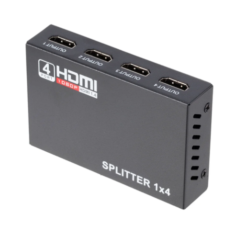 1PC 1 in 4 out 1080P HDMI-compatible Splitter Adapter 1x4 HDMI Splitter HD 1.4 Splitter Amplifier HDCP for HDTV DVD PS4 Xbox