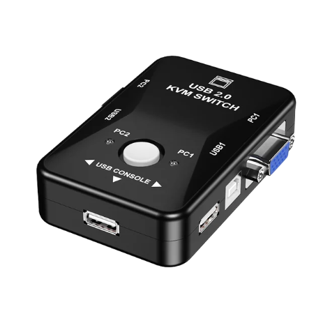 1PC Port VGA KVM Switch 1080P USB2.0 VGA Splitter Mouse Keyboard Printer Pendrive Share Switcher Box Adapter 2 In 1 Out or 4 in 1 Out KVM Switch