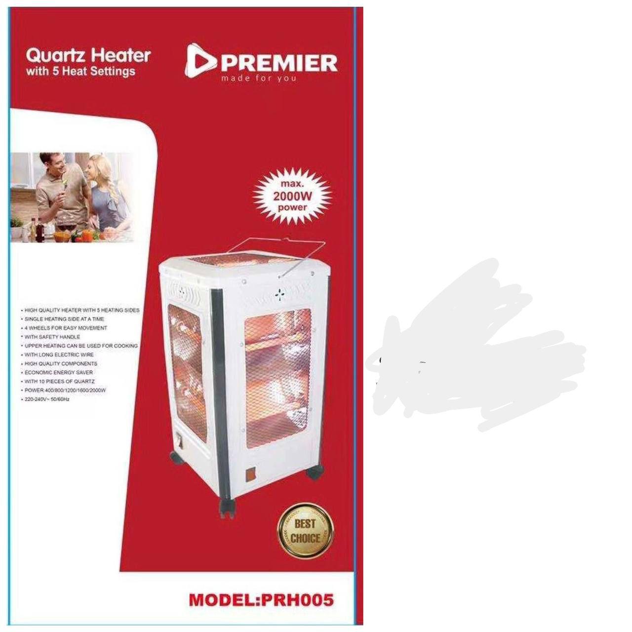 Premier corner room heater Premier 4 SIDED FREE STANDING ROOM HEATER