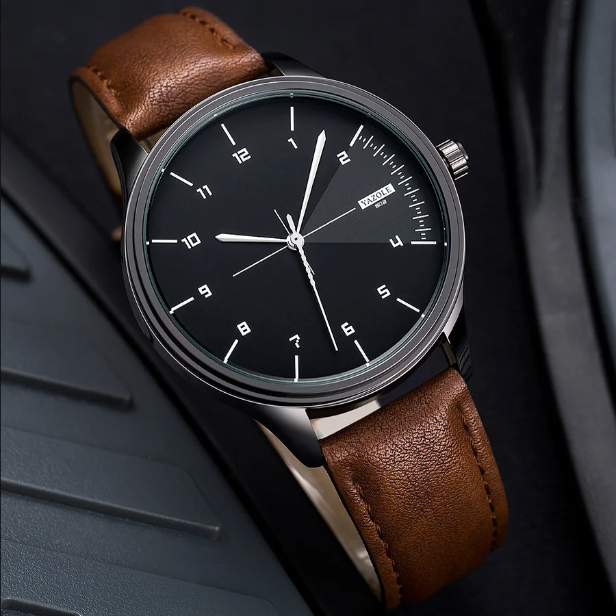 2025 Luxury Men watches Leather straps Quartz Wristwatches Men's Classic Watches Casual Sports Wrist Watch Valentines Gift
