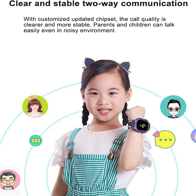 New Arrivals Smart Watch 2024 New Sim Card Smartwatch For Children Sos Call Phone Camera Voice Chat Photo  Waterproof Camera Location Tracker Gift For Boys Girls