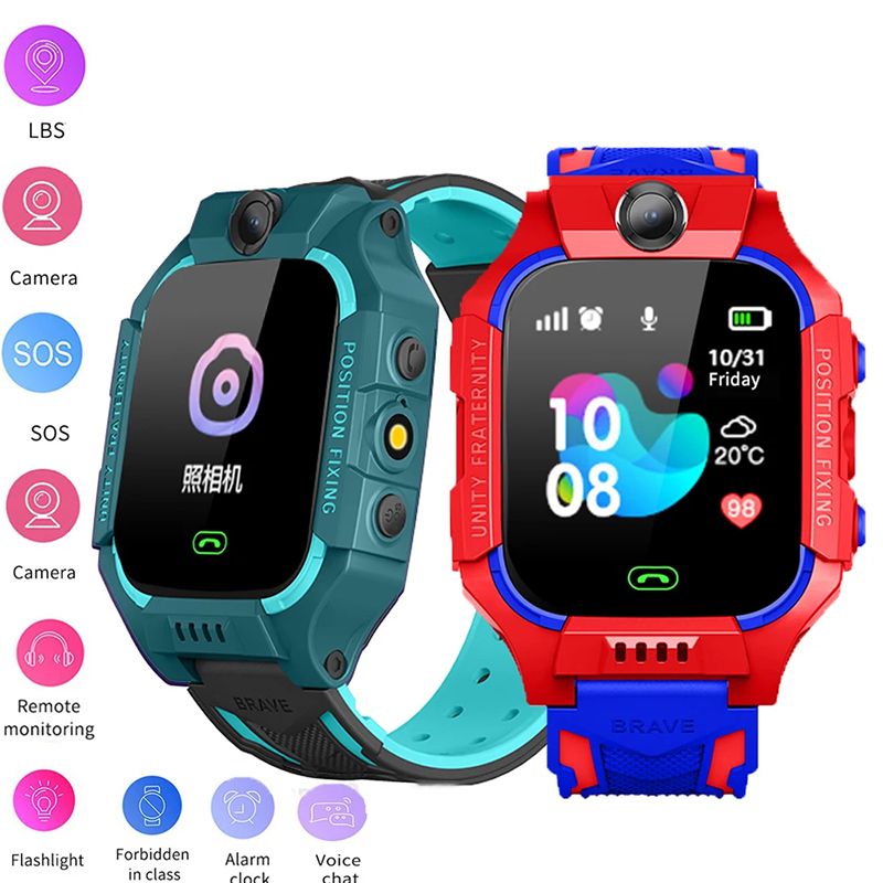 New Arrivals Smart Watch 2024 New Sim Card Smartwatch For Children Sos Call Phone Camera Voice Chat Photo  Waterproof Camera Location Tracker Gift For Boys Girls