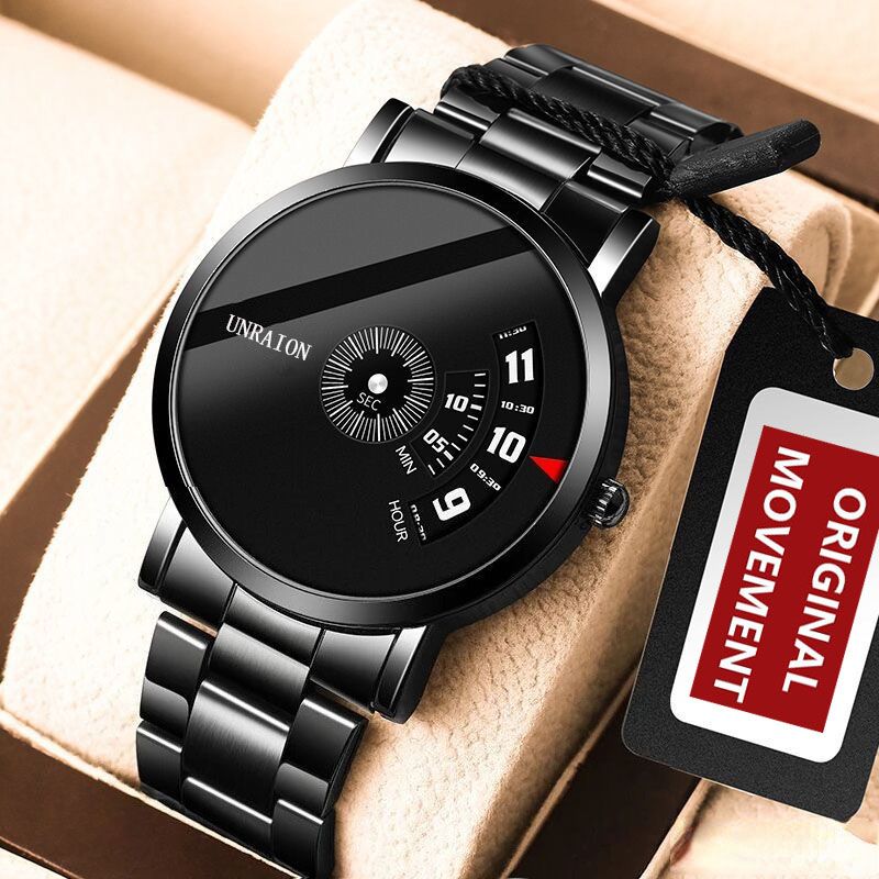 Business Watches Male Clock Digital Watches Automatic Quartz Movement Men's Watches Waterproof Non-Mechanical Stainless Steel Buckle Watch For Men