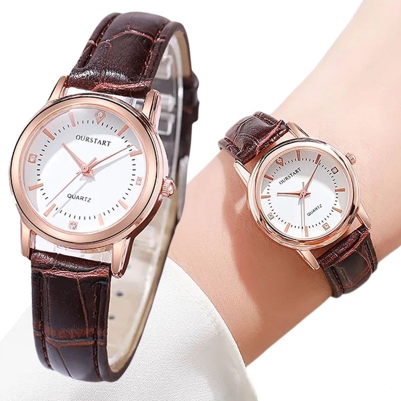 New Arrivals Couple Watches Men's and Women's Quartz Watches Leather Straps Belt Watch Student Valentine Gift Luxury Clock Quartz Wristwatch for Women Couple Gift Daily Decoration