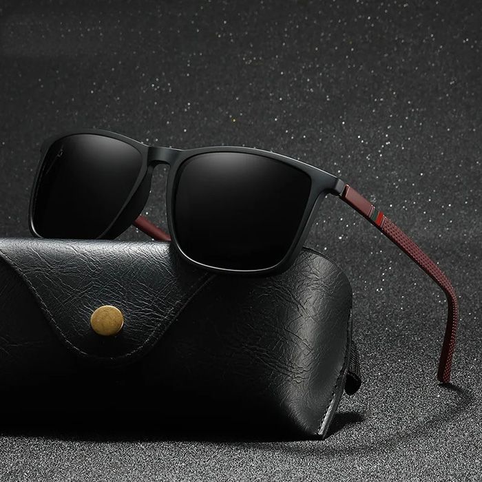 Luxury Square Vintage Polarized Sunglasses For Men Women Fashion Travel Driving Anti-glare Sun Glasses Male TR90 Eyewear UV400
