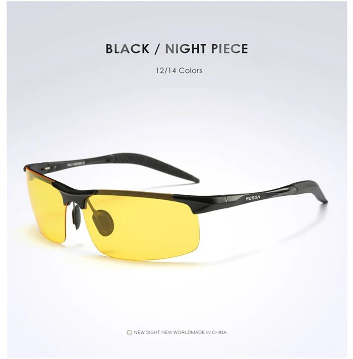 Driving Polarized Sunglasses Men Aluminum Magnesium Frame Sport Sun Glasses Driver Retro Goggles Sunglass UV400 Anti-Glare