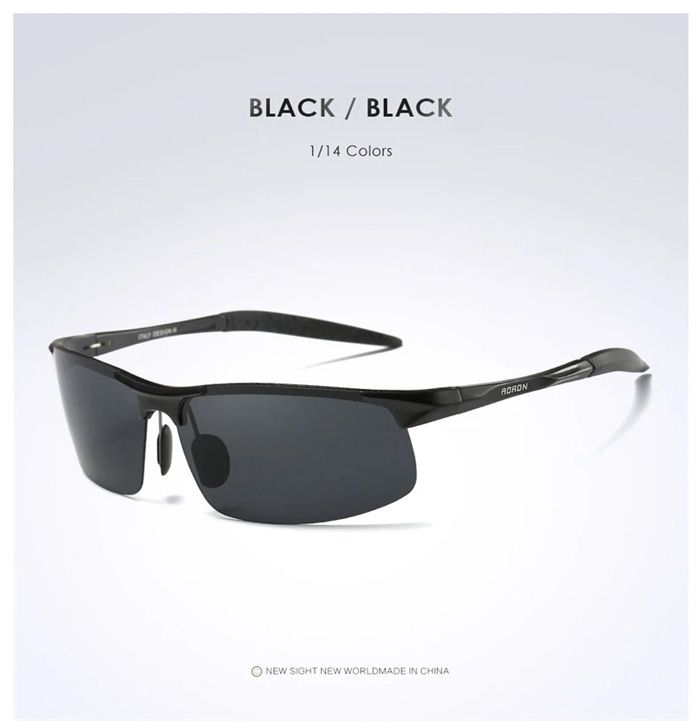 Driving Polarized Sunglasses Men Aluminum Magnesium Frame Sport Sun Glasses Driver Retro Goggles Sunglass UV400 Anti-Glare