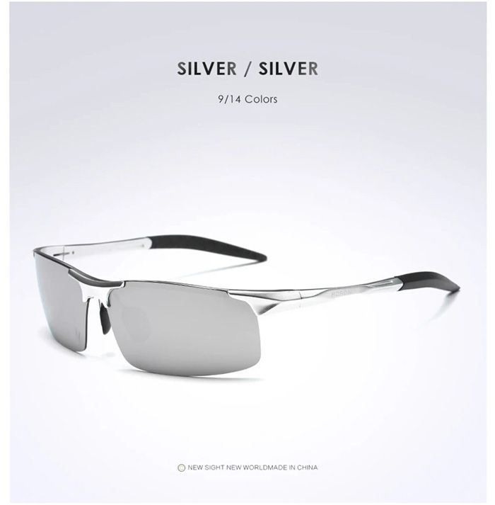 Driving Polarized Sunglasses Men Aluminum Magnesium Frame Sport Sun Glasses Driver Retro Goggles Sunglass UV400 Anti-Glare