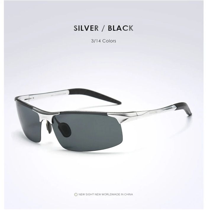Driving Polarized Sunglasses Men Aluminum Magnesium Frame Sport Sun Glasses Driver Retro Goggles Sunglass UV400 Anti-Glare