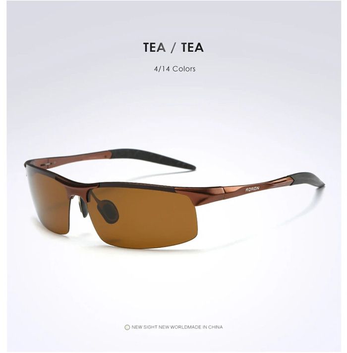 Driving Polarized Sunglasses Men Aluminum Magnesium Frame Sport Sun Glasses Driver Retro Goggles Sunglass UV400 Anti-Glare