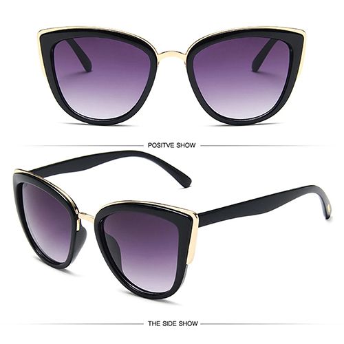 2024 New Arrivals Women Sunglasses Female Fashion Cateye Polarized Sunglasses, Sunwear Vintage Gradient Glasses Retro Cat eye Goggle Sun glasses Female Eyewear UV400 Eyewear Accessories