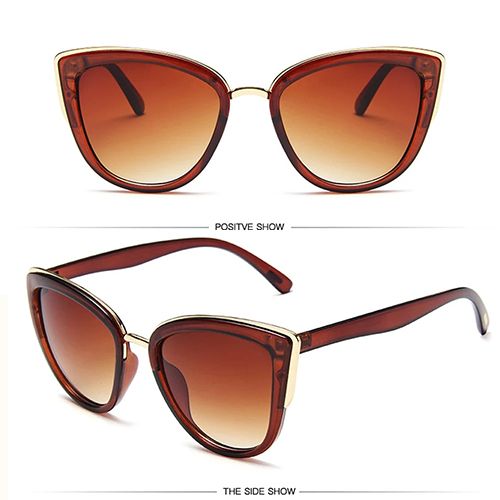 2024 New Arrivals Women Sunglasses Female Fashion Cateye Polarized Sunglasses, Sunwear Vintage Gradient Glasses Retro Cat eye Goggle Sun glasses Female Eyewear UV400 Eyewear Accessories