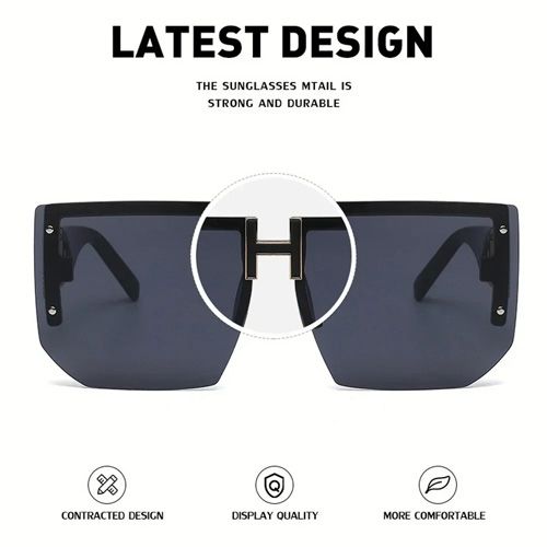 Rimless Square Sunglasses Women 2024 Luxury Brand Designer Vintage Frameless Sun Glasses For Men Fashion Flat Top Shades Eyewear