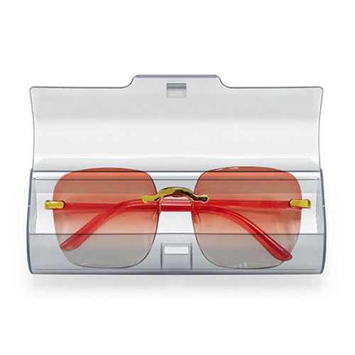 Sunglasses New Square Rimless Women's Sunglasses With Box Fashion Gradient Lenses UV400 Brand Sun glasses Lady Vintage Alloy Legs Classic Designer Shades Women's Fashion Accessories