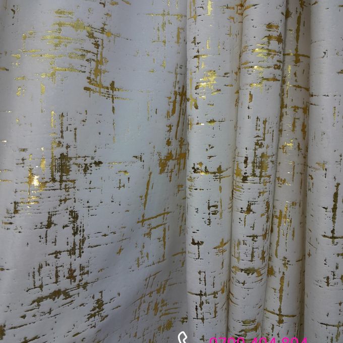 Shiny Curtains With Sheer Curtains 2Pcs 1.5Metres Each+FREE SHEER