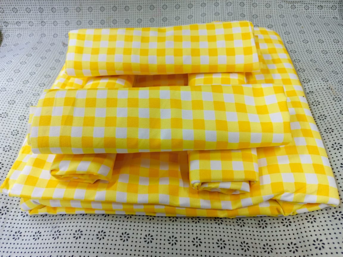 6pc set  bedsheets 6*7 (2 Bed sheets, 4 pillow cases)