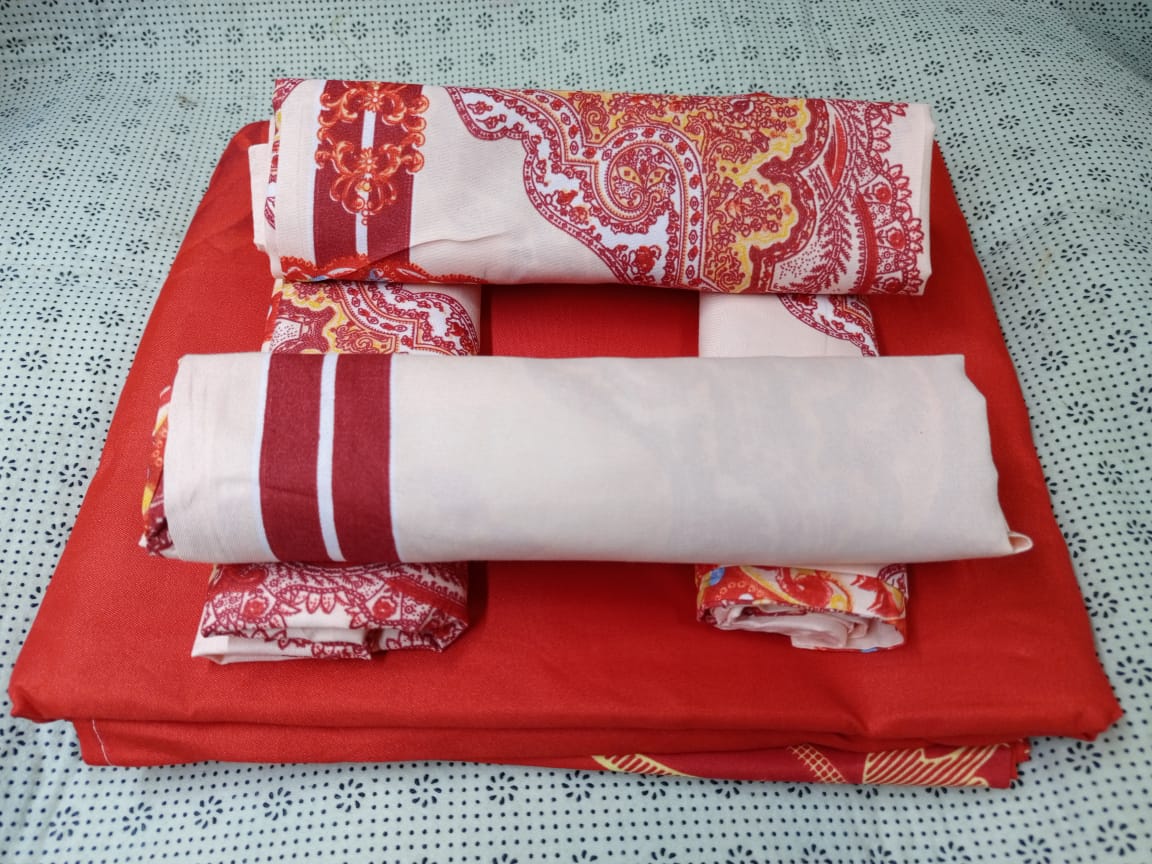 6pc set  bedsheets 6*7 (2 Bed sheets, 4 pillow cases)