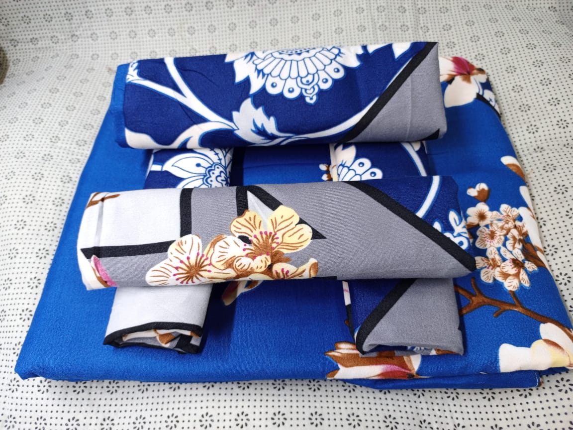 6pc set  bedsheets 6*7 (2 Bed sheets, 4 pillow cases)
