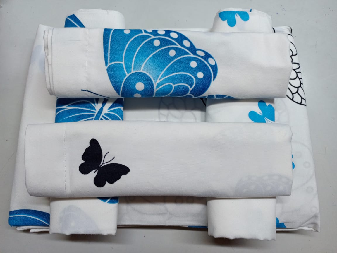 6pc set  bedsheets 6*7 (2 Bed sheets, 4 pillow cases)