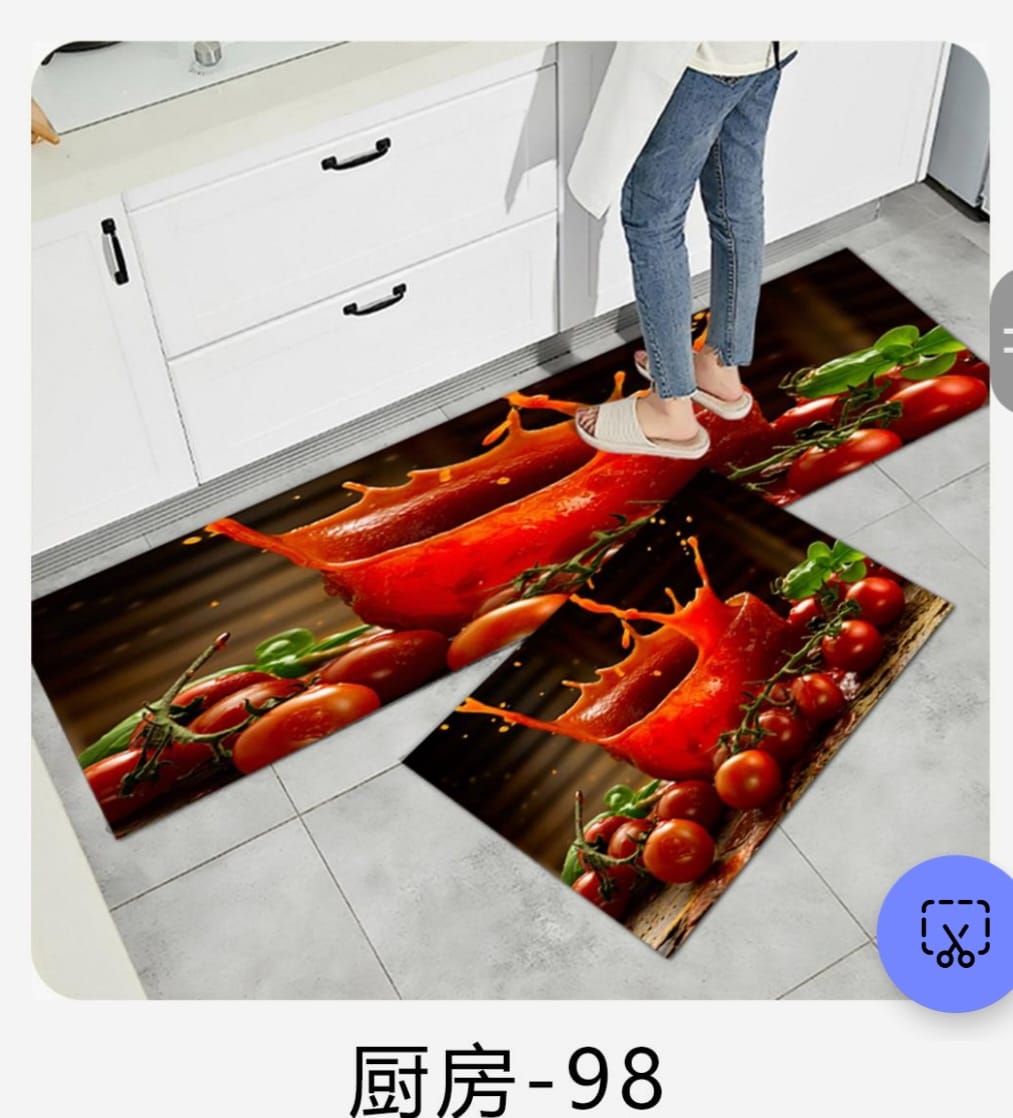 Kitchen mats set-kitchen carpet-2PC 3D Design,45cm *120cm long,
45cm *75cm