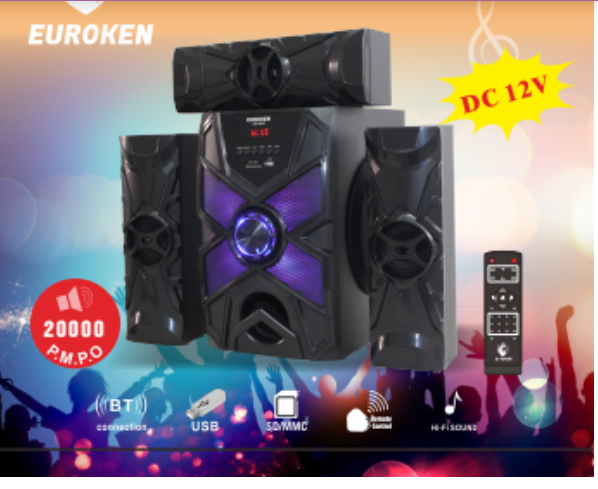 Euroken EK-610 3.1Ch Home Theatre Subwoofer System