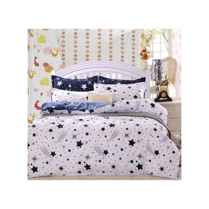 5 By 6 Binded Warm Cotton Woolen Duvet Set- Blanket -1 Duvet 1 Bedsheet 2 Cases