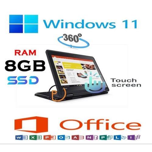 WINDOWS 11 PRO ACTIVATED Office 2021Activated ,Lenovo Refurbished Yoga 11e 8GB 256GB SSD-x360 Touch Screen- Intel Celeron WINDOWS 11 PRO ACTIVATED +FREE WIRELESS MOUSE.