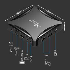 Android 13.0 X88 MINI 13 TV box RK3528 2GB+16GB / 4GB + 32GB 64GB 8K set top box TV receiver youtube media player android 13