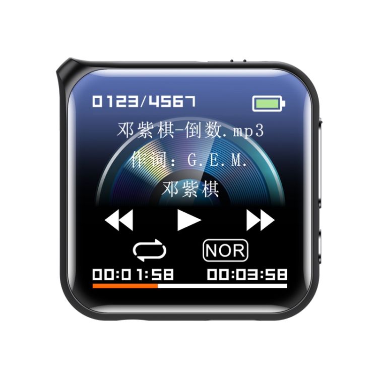 4GB / 8GB /16GB / 32GB / 64GB / 128GB 1.44 inch screen MP3 music player radio alarm clock e-book voice sound recorder walkman