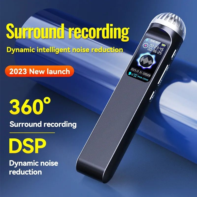 4gb-64GB Small Activated Voice Recorder Espia+Microphone,Professional Noise Cancel Audio Dictaphone Mini Sound Record MP3 Player