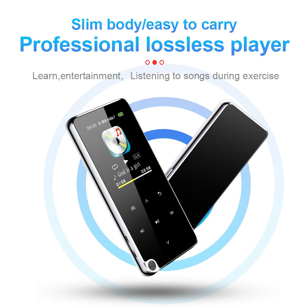4GB / 8GB /16GB / 32GB / 64GB / 128GB 1.8 inch screen MP3 music player MP4 Bluetooth walkman E-book radio voice sound recorder