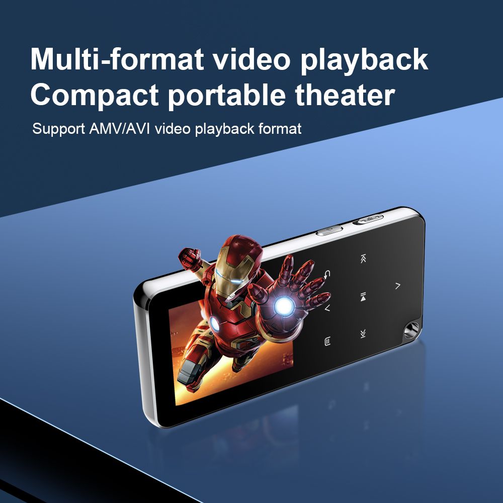 4GB / 8GB /16GB / 32GB / 64GB / 128GB 1.8 inch screen MP3 music player MP4 Bluetooth walkman E-book radio voice sound recorder