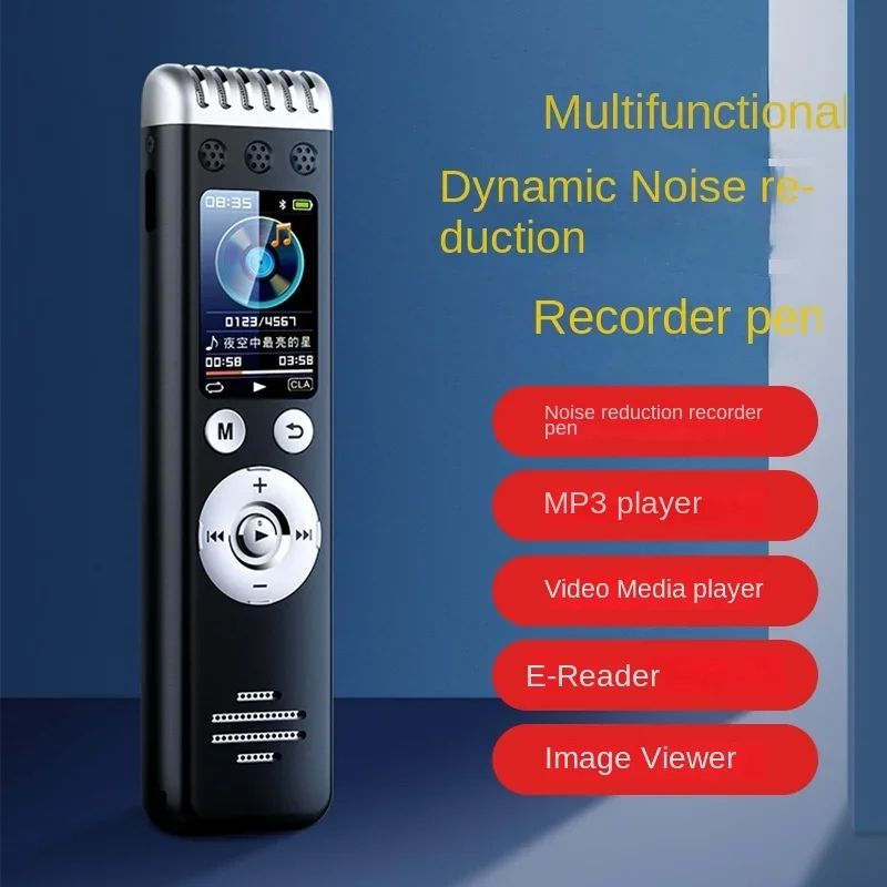 Digtal Voice Recorder Espia,Small 240hour 4-64Gb Sound Activated Pen Dictaphone Noise Reduce Microphone Mp3 Player